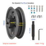 Buje trasero dividido Ulip gris para scooters Xiaomi Pro/Pro2 - Imagen 2