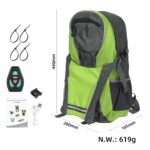 Mochila con intermitentes LED y control remoto - Imagen 2