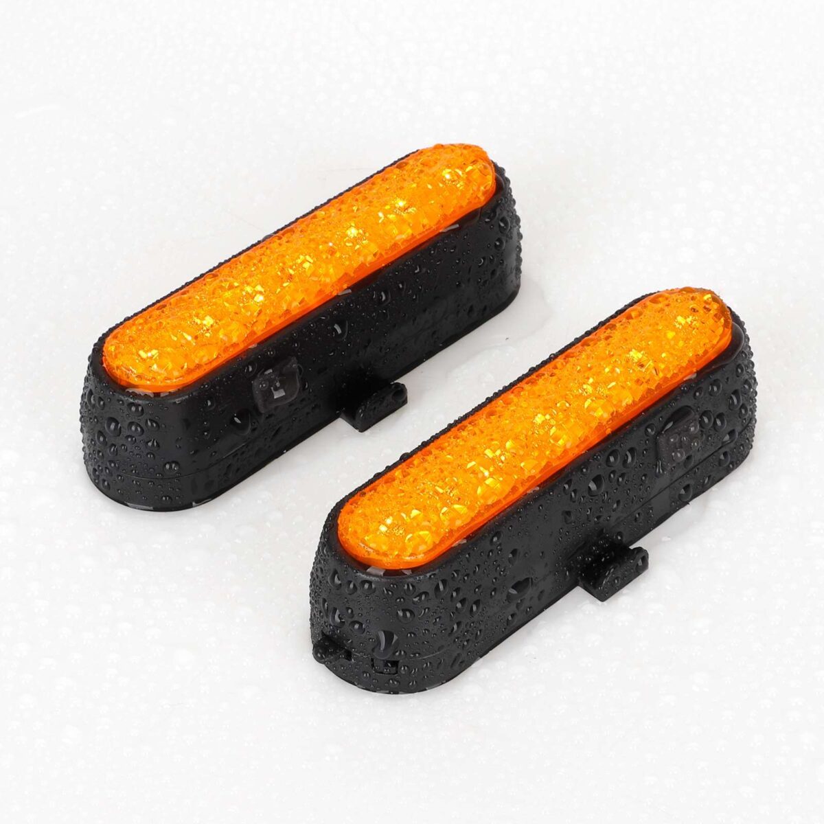 Juego de 4 luces intermitentes recargables amarillas Ulip + 1 luz trasera intermitente con control remoto para scooters Xiaomi 4Ultra - Imagen 3