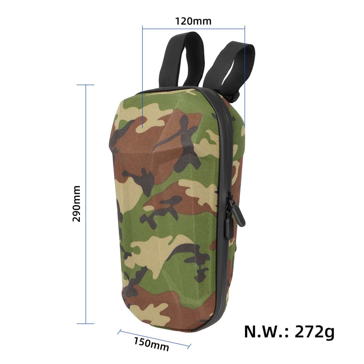 Bolsa frontal grande verde militar de 3 l (PU+EVA) sin logotipo - Imagen 2