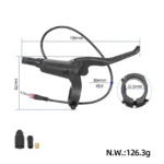 Kit de freno de disco hidráulico NUTT negro (izq. y der.) (1300 mm + 2100 mm) - Imagen 4