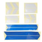 Pegatinas para la carrocería del scooter (plata, plata y azul)