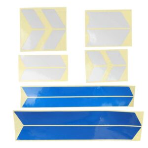 Pegatinas para la carrocería del scooter (plata, plata y azul)