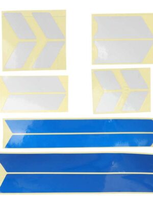 Pegatinas para la carrocería del scooter (plata, plata y azul)