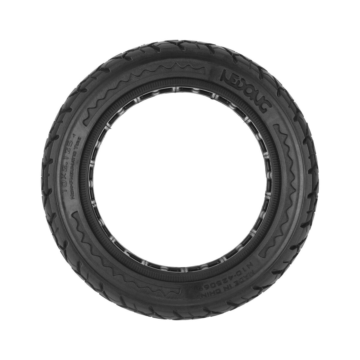 Neumático sólido todoterreno NEDONG 10*2.125 negro con 43 mm - Imagen 3
