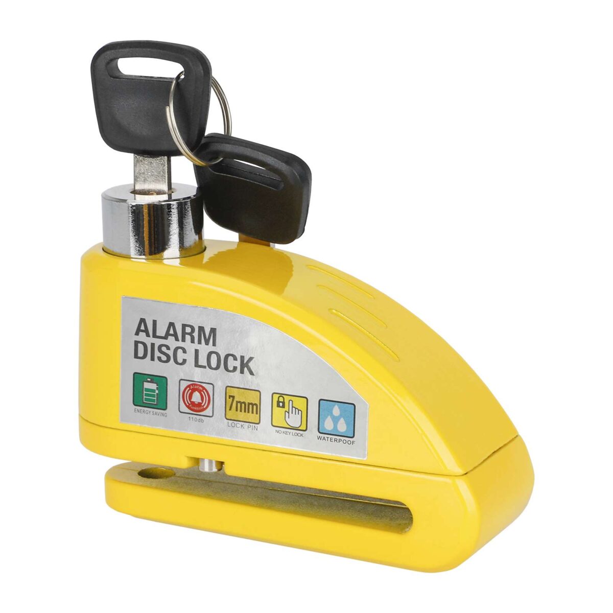 Bloqueo de freno de disco con alarma controlable amarilla - Imagen 3