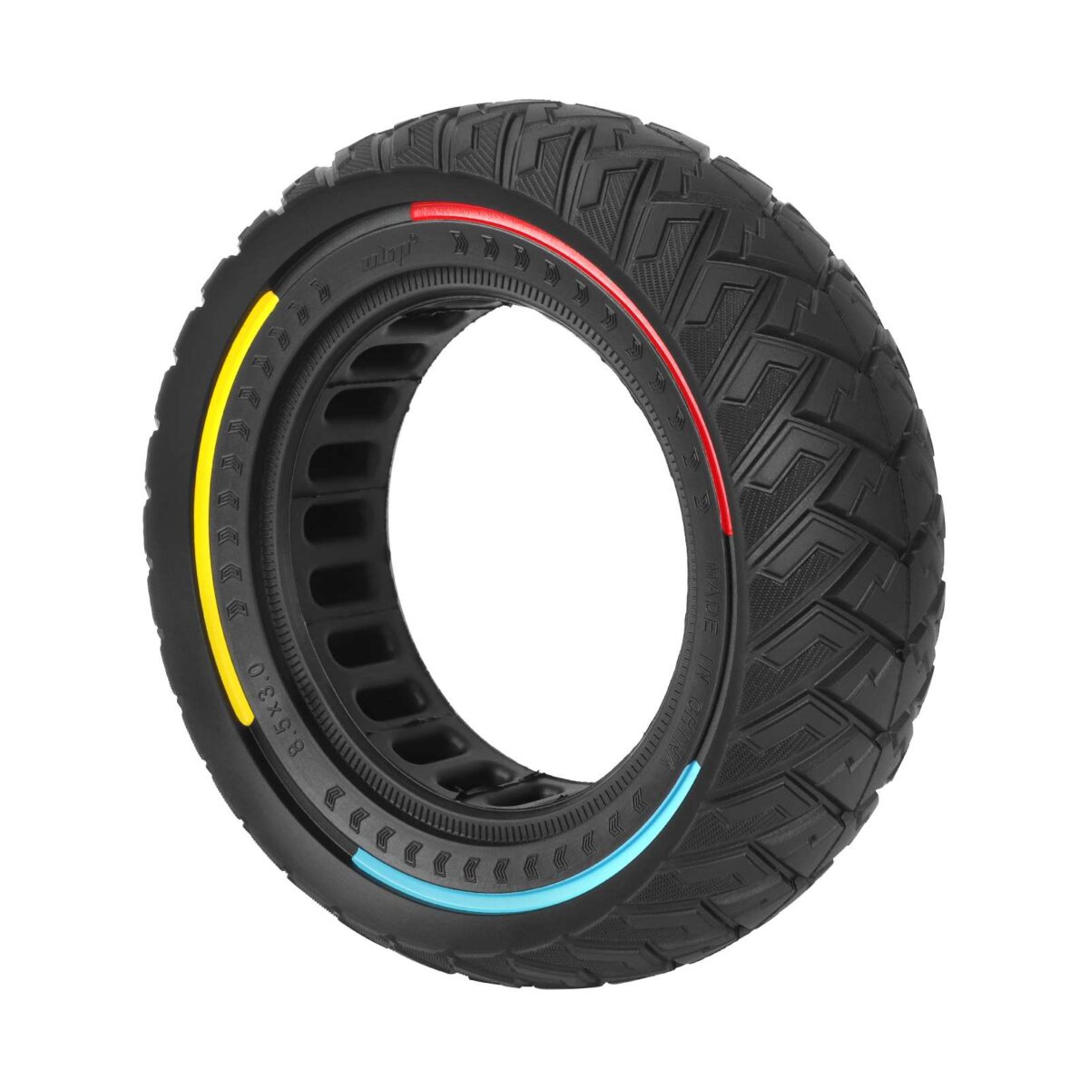 Neumático sólido todoterreno Ulip 8.5*3 con patrón de ala y círculo de tres colores para neumáticos de 134 mm de diámetro interior - Imagen 5