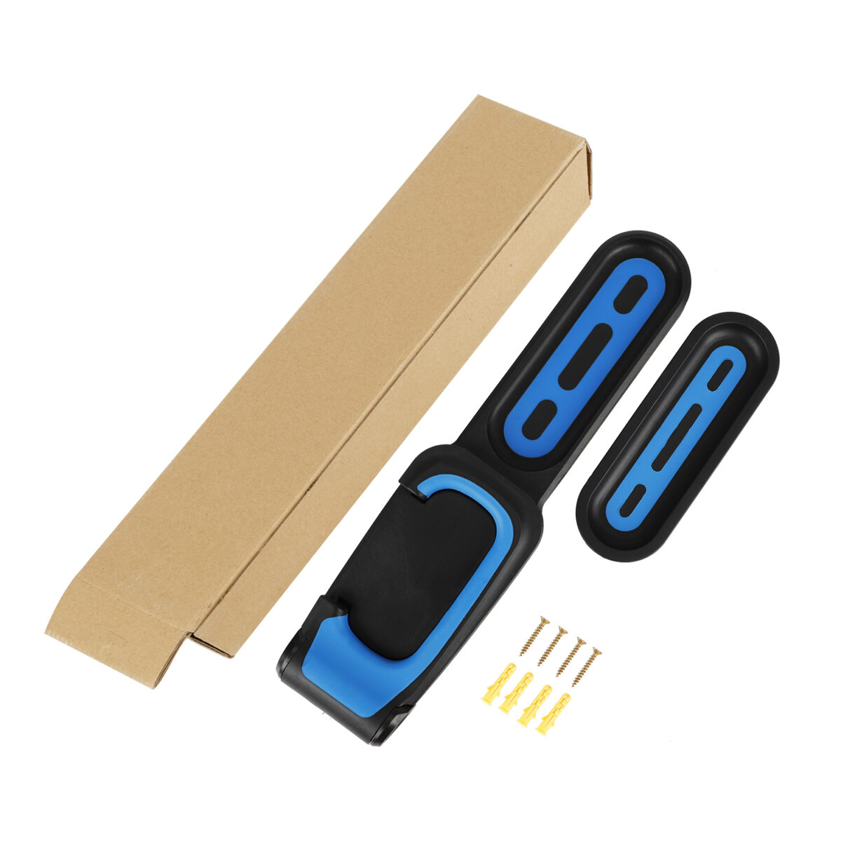 Soporte de pared de plástico azul y negro de 2 piezas - Imagen 2
