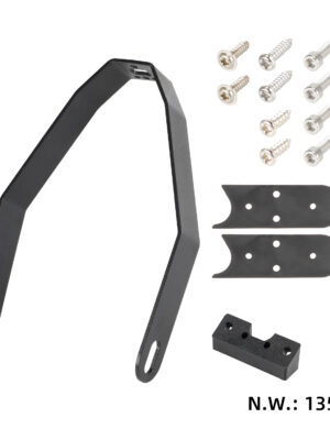 Soporte de guardabarros trasero de metal negro para todos los scooters Xiaomi