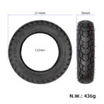 Neumático todoterreno Ulip 81/2*2(50-134) con diámetro interior de 134 mm para scooter Zero 9 - Imagen 2