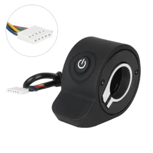 Acelerador de potencia negro con interruptor de luz para scooters KUGOO S1 Plus