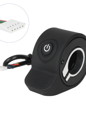 Acelerador de potencia negro con interruptor de luz para scooters KUGOO S1 Plus