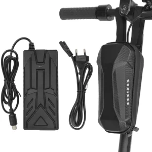 Bolsa frontal de 2 l (PU+EVA) sin logotipo + cargador Ulip 18 V~42 V 1,7 A con certificación CE FCC y conector Mi (enchufe UE)