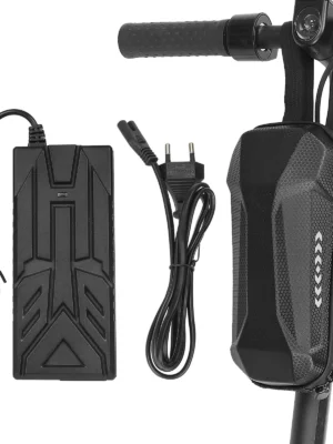 Bolsa frontal de 2 l (PU+EVA) sin logotipo + cargador Ulip 18 V~42 V 1,7 A con certificación CE FCC y conector Mi (enchufe UE)