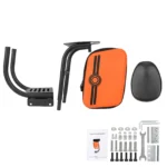 Asiento negro para Xiaomi M365/Pro/1S con equipaje y bolsa de asiento ampliada - Imagen 3