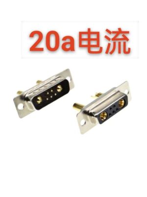 Conector óptico de orificio macho + hembra de corriente de 20 A