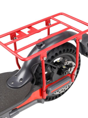 Estante trasero plegable Ulip rojo para almacenamiento de scooters Xiaomi