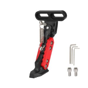 Pata de cabra ajustable Ulip negra y roja con orificios de montaje biselados laterales