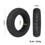 Neumático sólido todoterreno Ulip 8.5*2(50-134) negro para scooters VSETT 9 y 9+ / ZERO 9 / Inokim Light 2 - Imagen 2