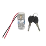 Cerradura de puerta eléctrica azul con llaves - Imagen 2