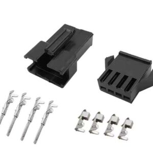 Carcasa de plástico macho y hembra SM-4P con juego de terminales