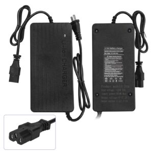 Cargador rápido de 60 V y 10 A con conector de clavija (enchufe estadounidense)