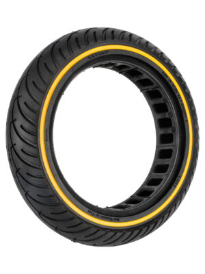 Neumático sólido de 8,5 pulgadas con círculo amarillo