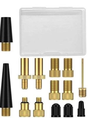 Juego de 21 adaptadores de válvula de bicicleta