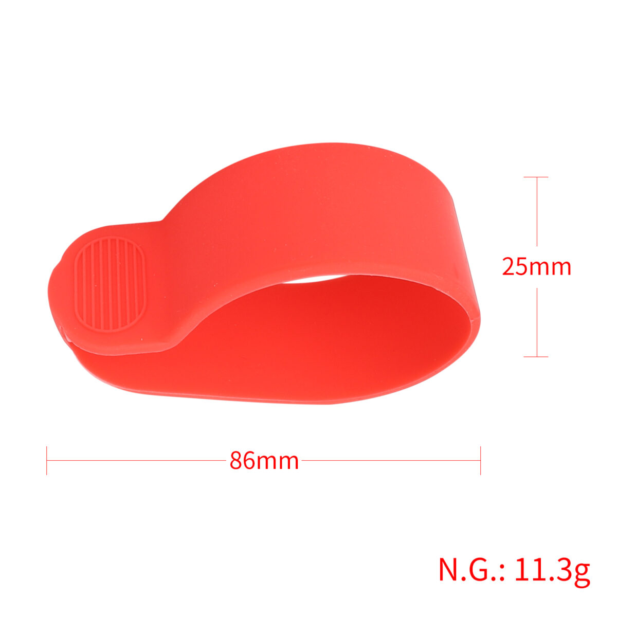 Funda de silicona para dial de dedo rojo - Imagen 4