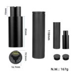 Kit extensor de manillar de silicona Ulip negro sin luz para scooters de las series Xiaomi y Ninebot ES - Imagen 2