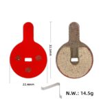 Pastilla de freno de disco roja para Kugoo G2 Pro G2 Max y BOLI BB8 - Imagen 3