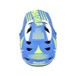 Casco todoterreno XXL blanco, azul y amarillo - Imagen 4
