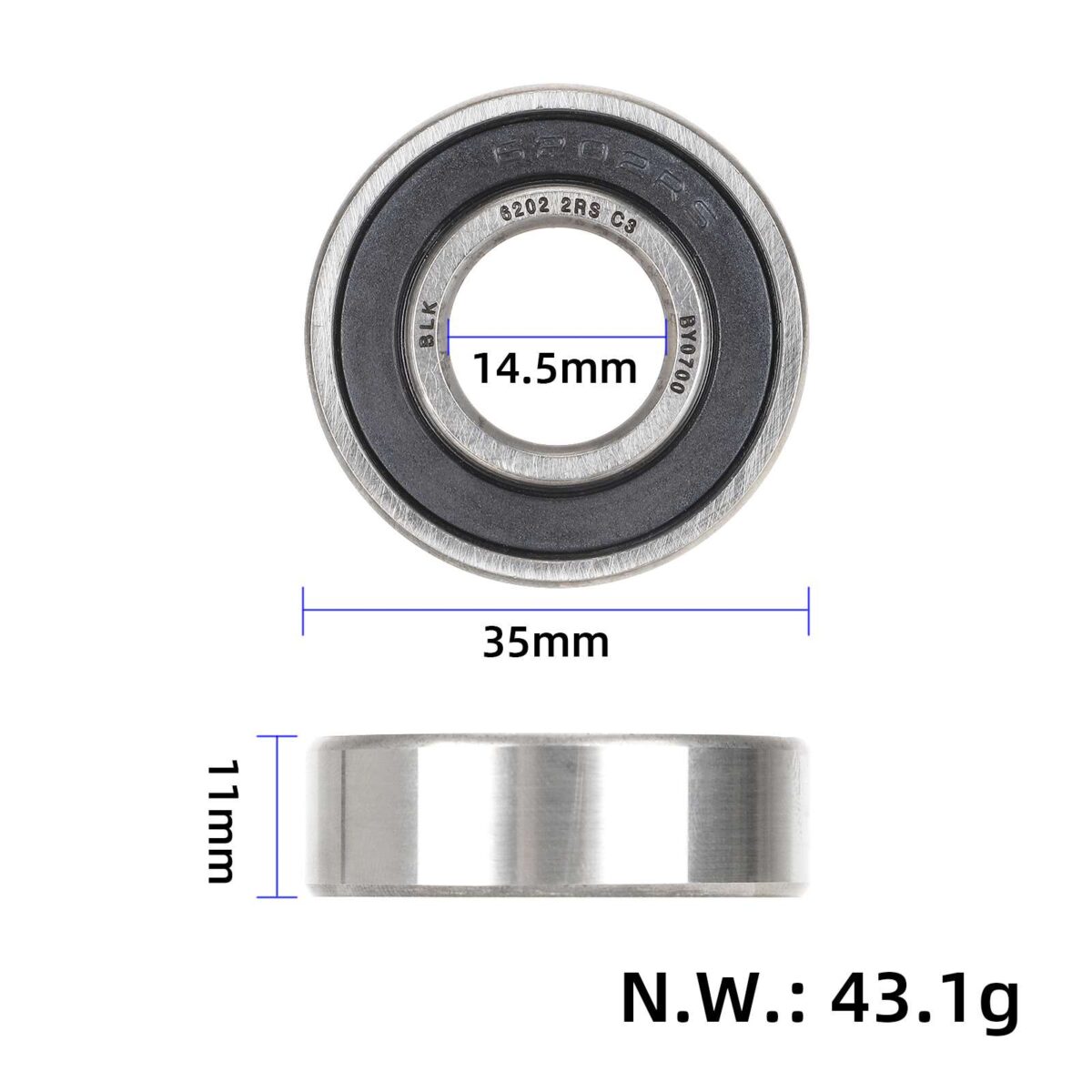 Cojinete 6202RS - Imagen 2