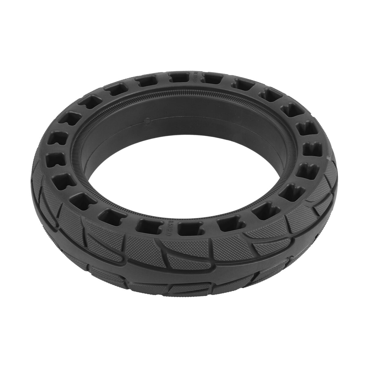 Neumático sólido de caucho negro de 8 1/2 x 2 pulgadas - Imagen 3