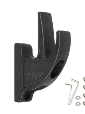 Gancho metálico frontal Ulip negro para tornillos M5 y M6 (para scooter Ninebot GT)