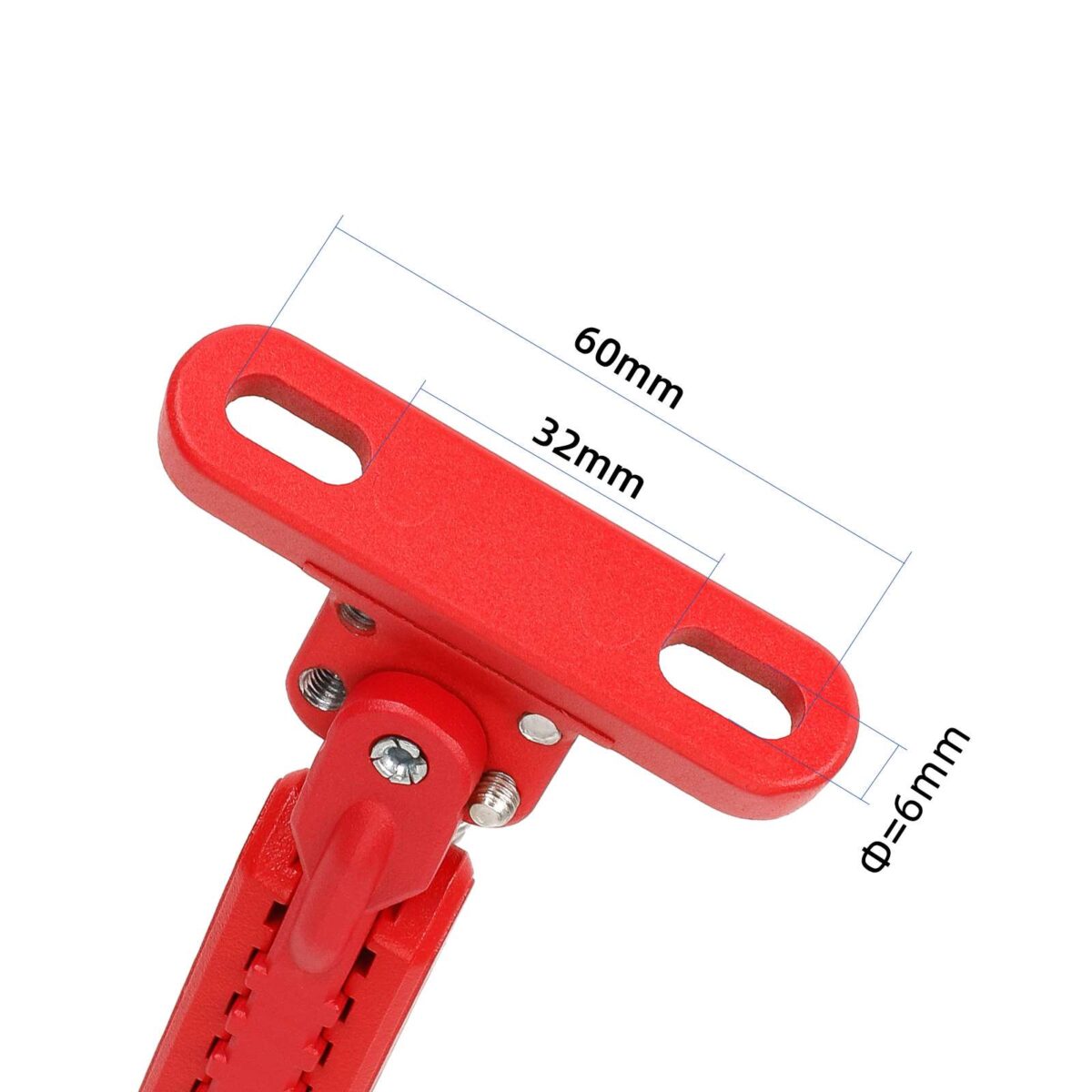 Pata de cabra ajustable roja V2 para scooters de serie Max G30 - Imagen 3