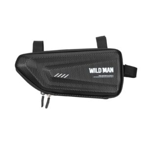 Bolsa de sillín E4 de dirección delantera negra