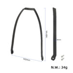 Soporte metálico de guardabarros trasero para patinete Xiaomi 4 Pro como original - Imagen 4
