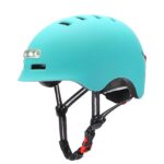 Casco azul para adulto talla M con luz (KY-Z002)