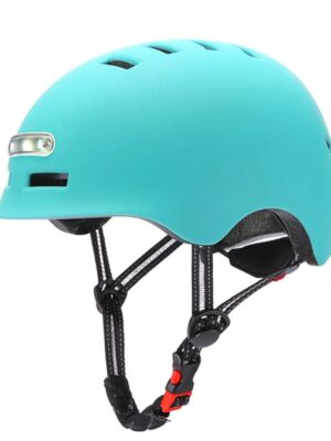 Casco azul para adulto talla M con luz (KY-Z002)