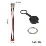 Cable de carga GX16 "T" para Kugoo M4 - Imagen 2