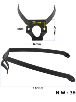Soporte de guardabarros trasero Xiaomi 3 (con tornillos)