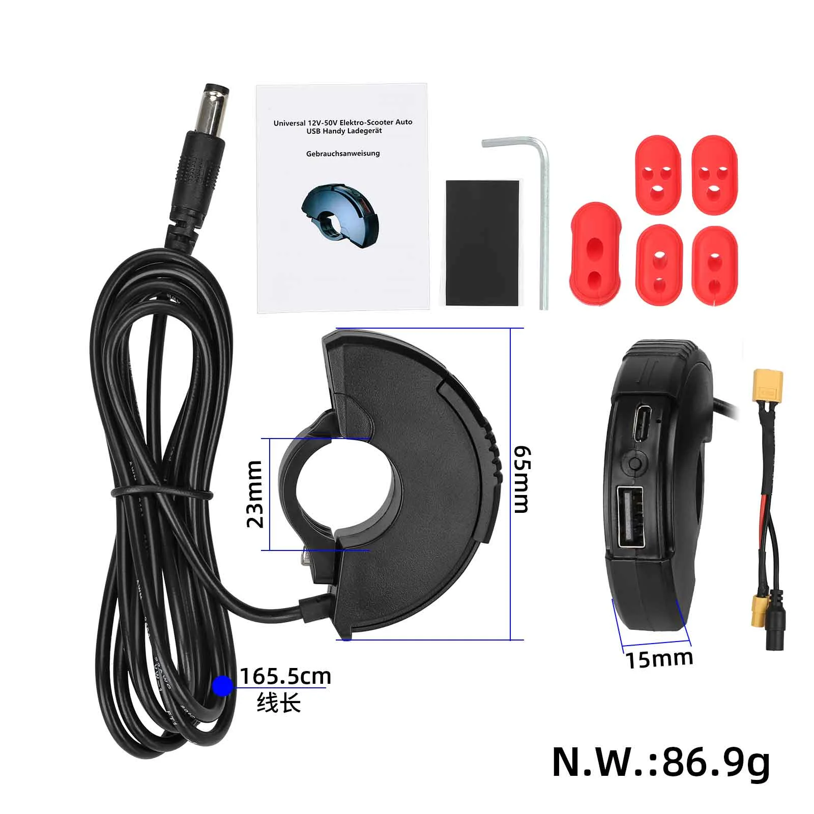 Adaptador de carga USB con cable XT60 - Imagen 2