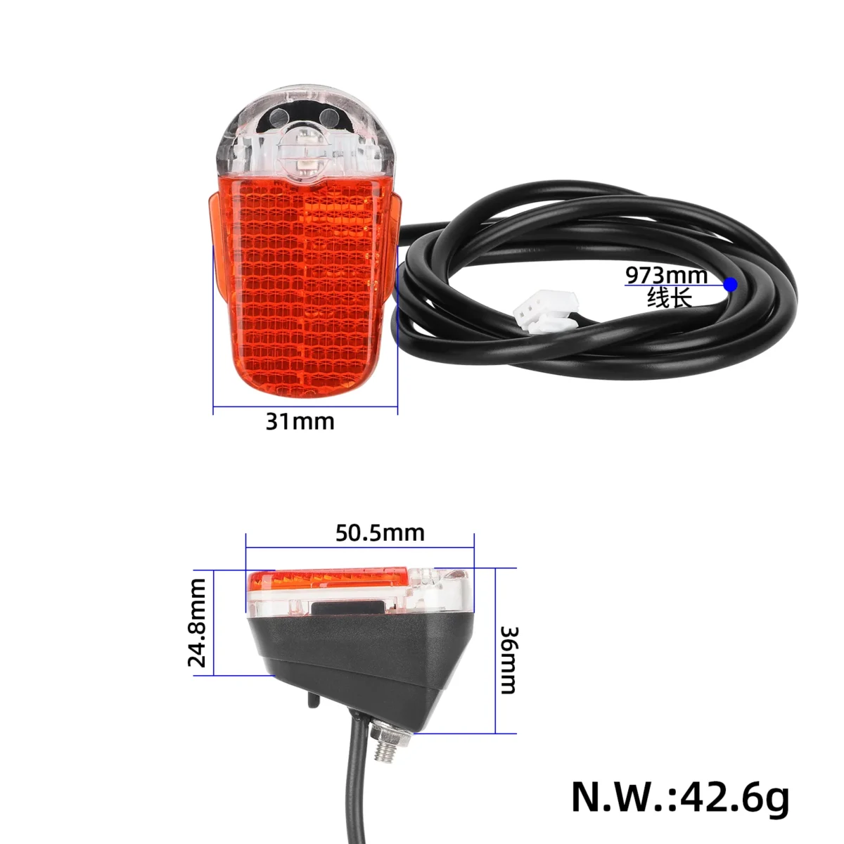 Luz trasera original de guardabarros trasero para scooter DUCATI Jeep/Pro II - Imagen 2