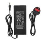 Cargador Ulip de 18 V a 42 V, 1,7 A, con certificación CE y FCC y conector DC 2,1 (enchufe británico). - Imagen 4
