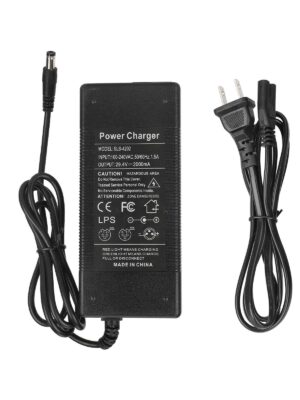 Cargador adaptador de 29,4 V CC 2,1 (enchufe estadounidense) para batería de iones de litio