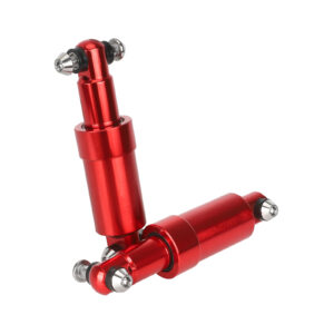 Un par de amortiguadores rojos