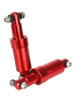 Un par de amortiguadores rojos