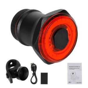 Luz trasera negra WR25 montada en el tubo del asiento
