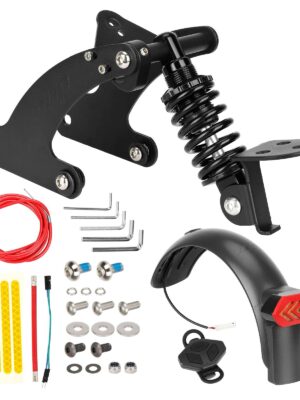 Suspensión trasera Ulip V3 negra con guardabarros para intermitentes para scooter Pro/Pro2